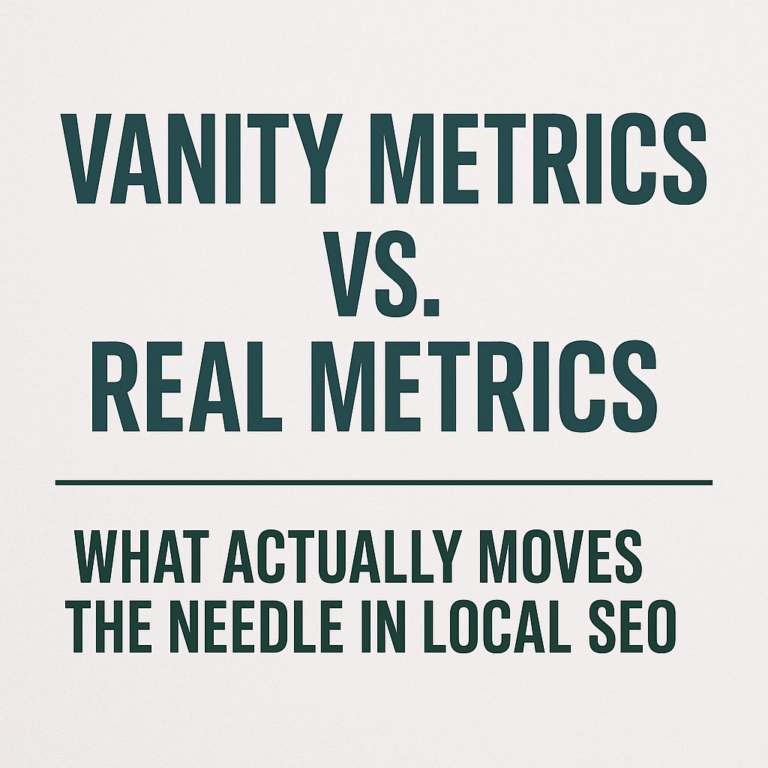 Vanity Metrics vs. Real Metrics What Actually Moves the Needle in Local SEO