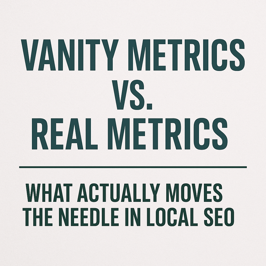 Vanity Metrics vs. Real Metrics What Actually Moves the Needle in Local SEO